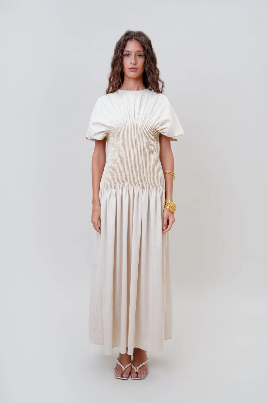 "Vanina Women's Ocean Dress – Elegant Flowy Beach Dress for Summer"