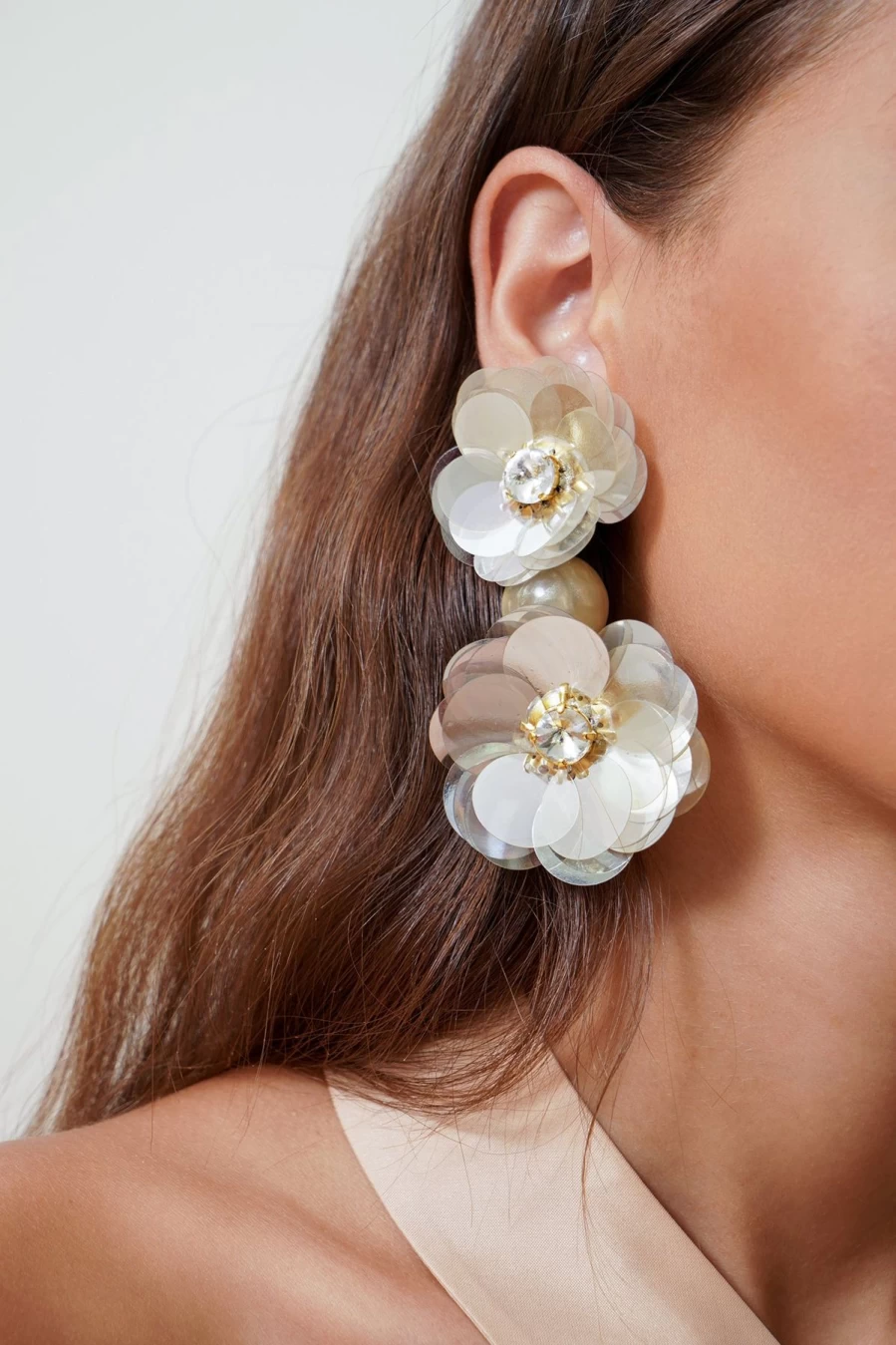 Vanina Women's Eclats De Paquerettes Daisy Stud Earrings - Floral Gold-Tone Jewelry