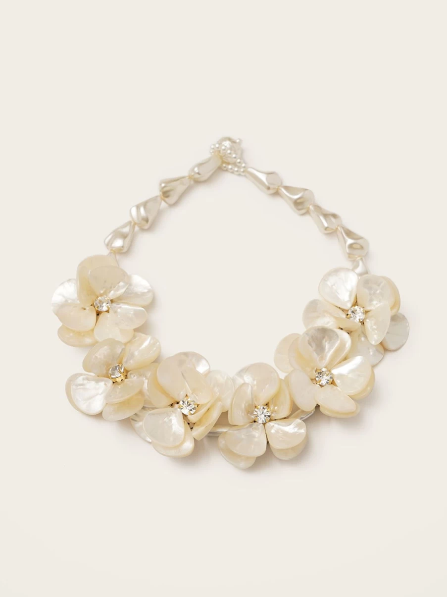 Vanina Fleur Blanche Necklace for Women - Elegant Floral Jewelry