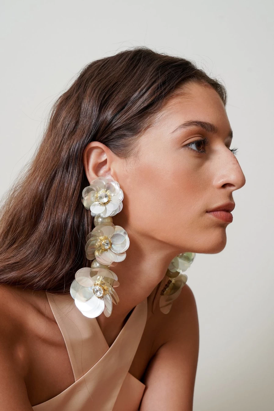 Vanina Women's Eclats De Paquerettes Daisy Stud Earrings - Floral Gold-Tone Jewelry