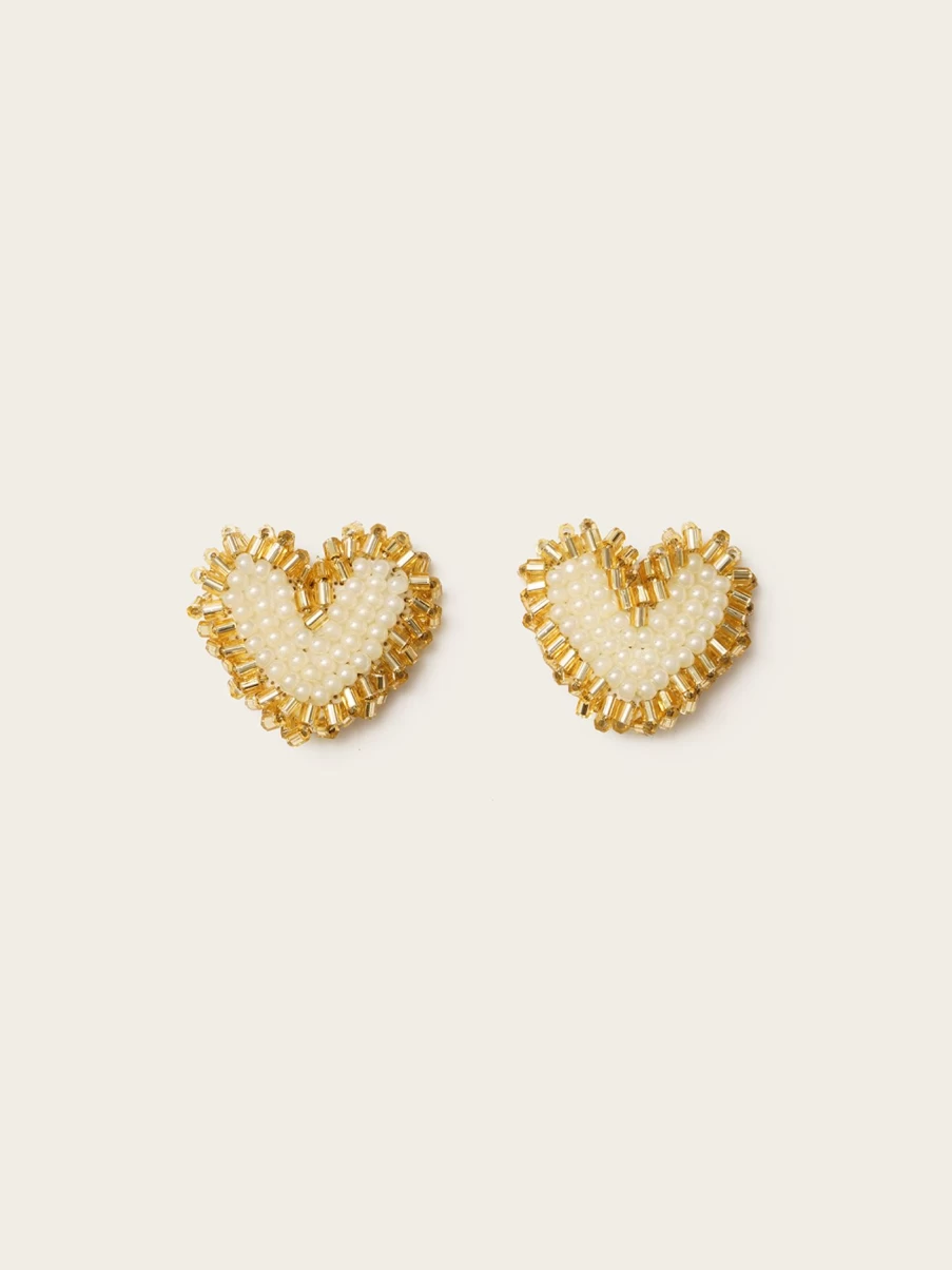 Vanina Women's Love Letter Earrings - Romantic Jewelry Gift for Her