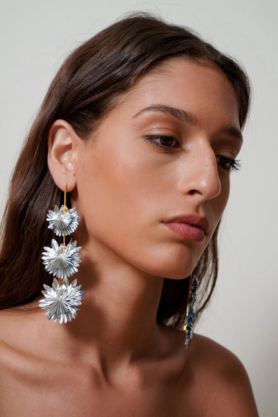 Vanina Women's Multi Fleur De Sel Earrings - Handcrafted Salt Crystal Jewelry