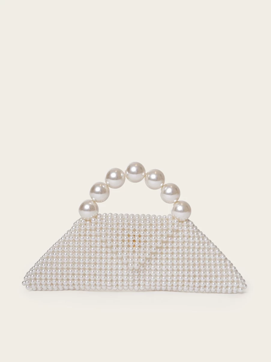 Vanina Women's Nuit Blanche Baguette Handbag - Elegant Designer Clutch for Evening Wear