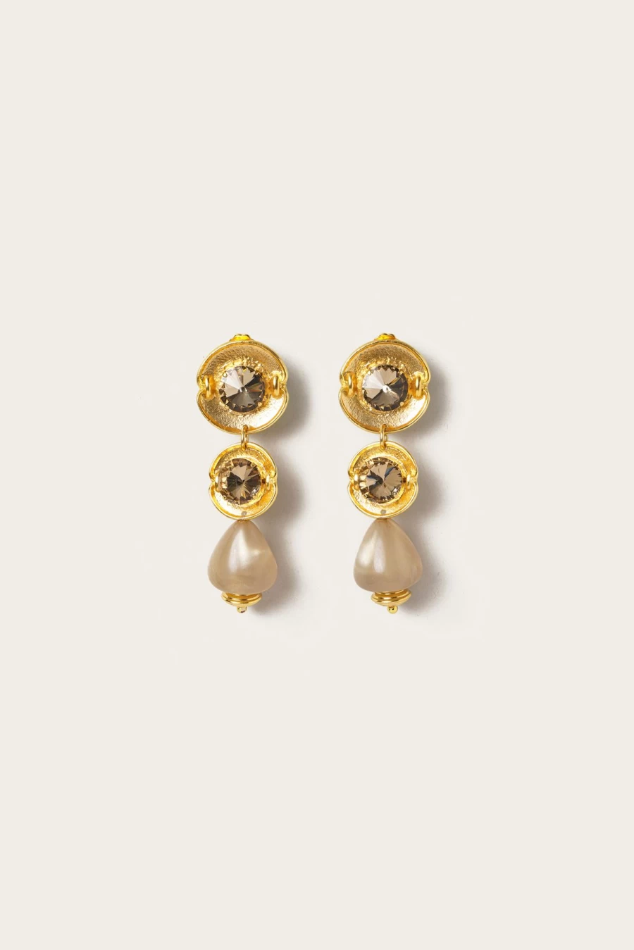 Vanina Women's Fleurs De Pois Earrings - Floral Pearl Drop Dangle Jewelry