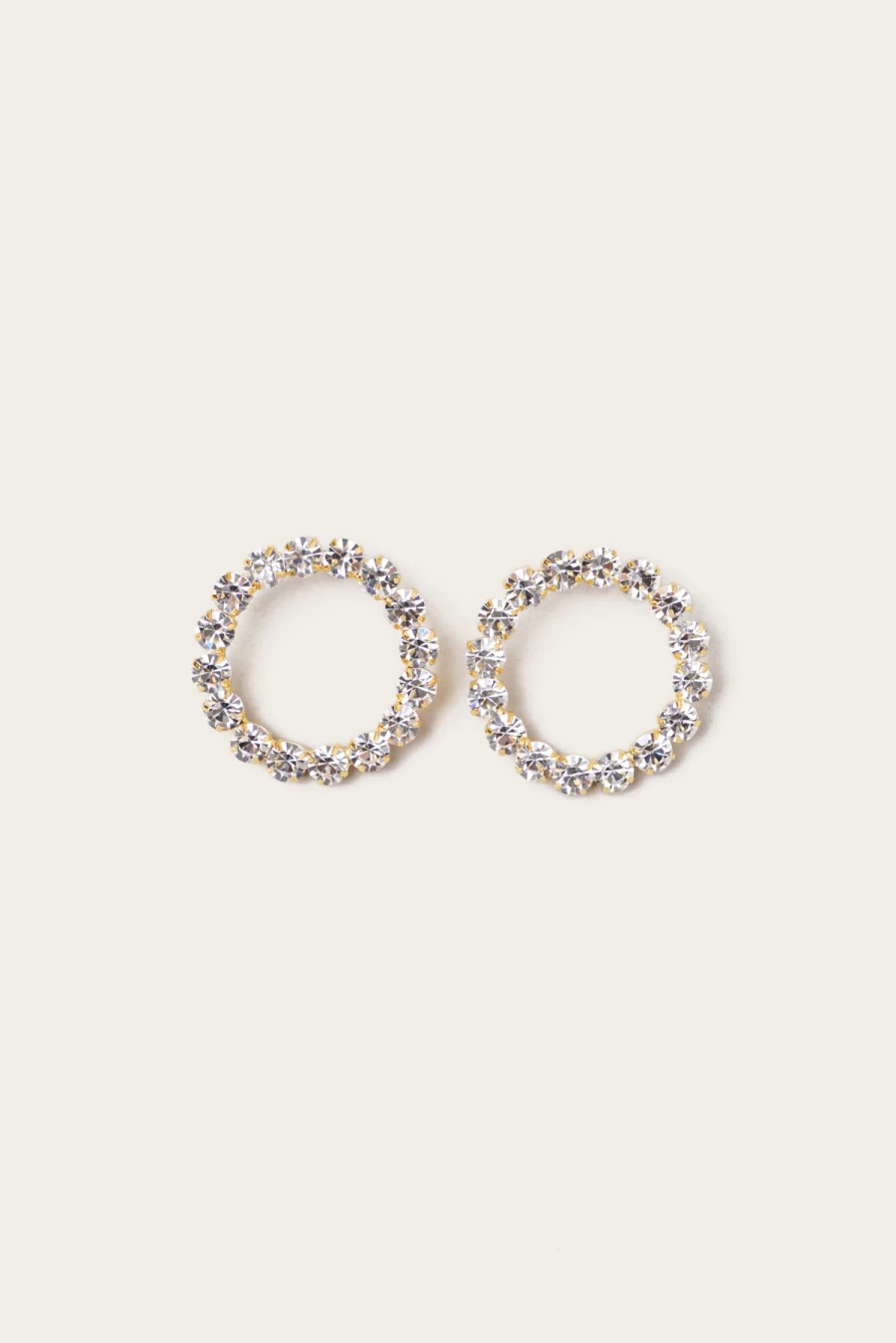 Vanina Nuances Elegant Hoop Earrings for Women - Handcrafted Gold-Tone Statement Jewelry