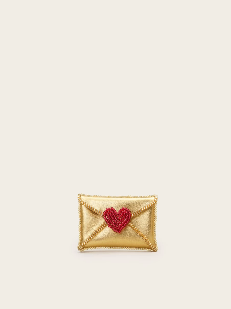 Vanina Women's Love Letter Cardholder - Elegant Leather Wallet for Women