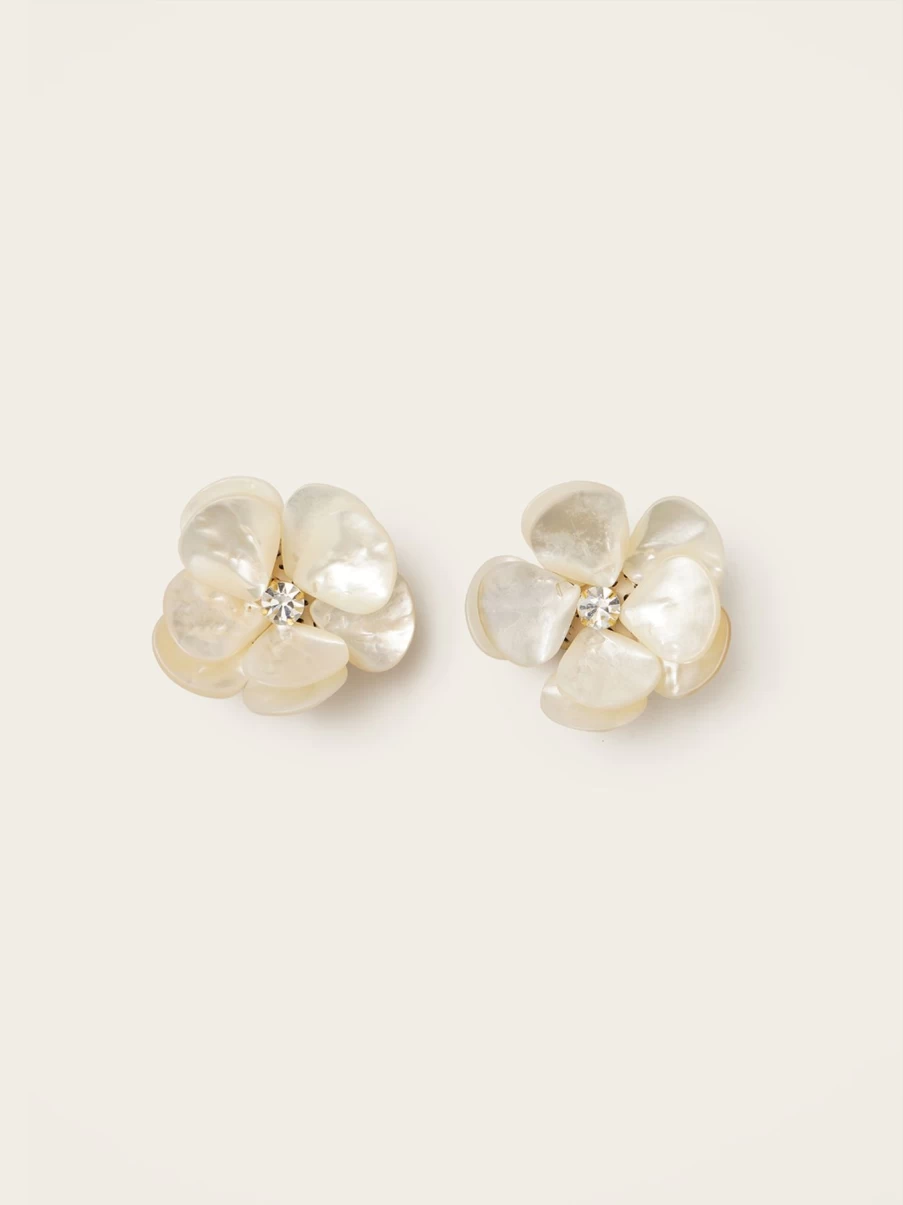 Vanina Fleur Blanche Earrings for Women - Elegant Floral Design Earrings