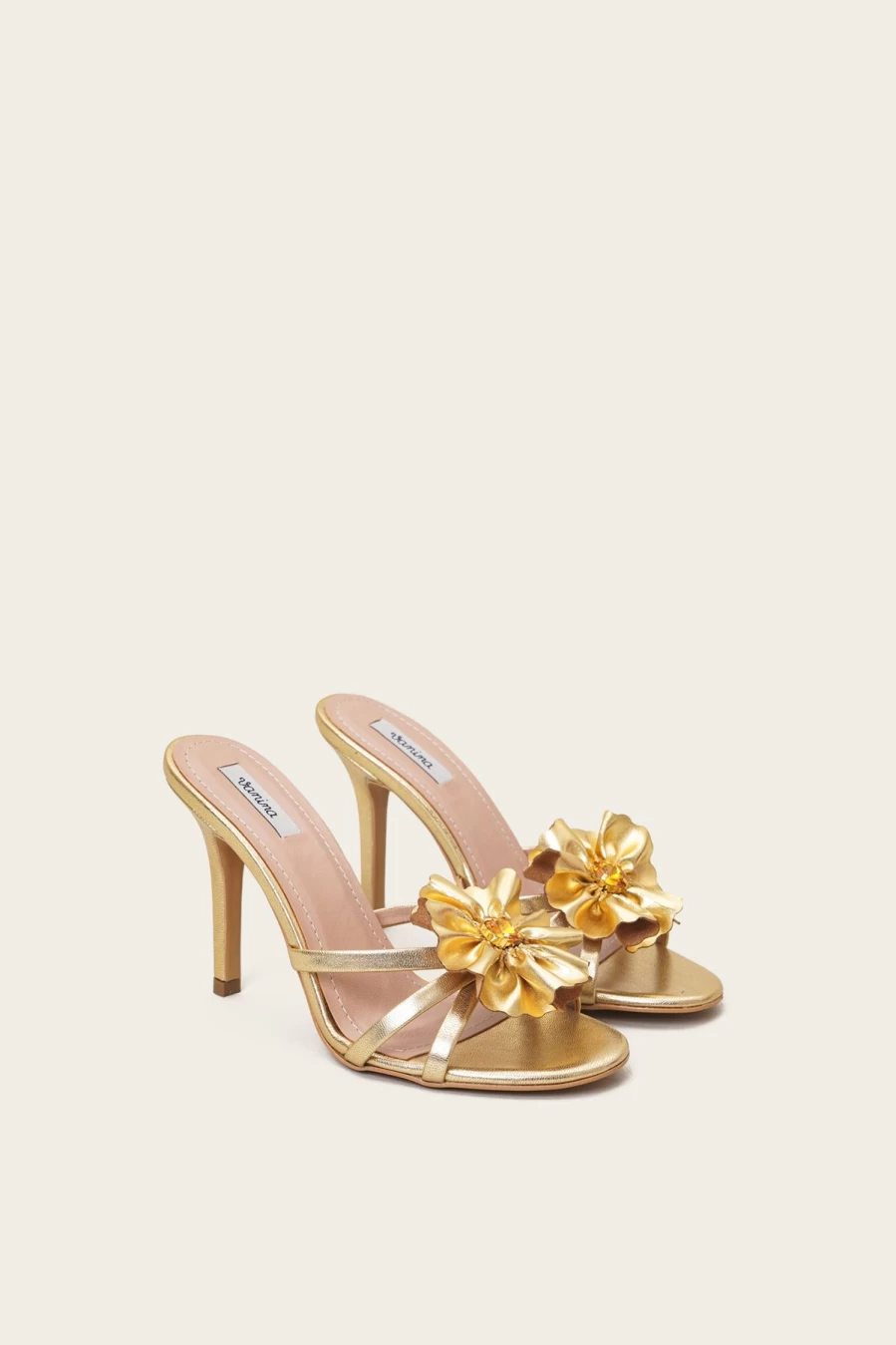 Vanina Women's Fleur D'Ete Sandals | Summer Leather Floral Sandals for Women